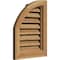 Ekena Millwork Quarter Round Top Left Functional Western Red Cedar Gable Vent w/Brick Mould Face Frame, 08"W x 20"H GVWQL08X2000RFUWR - alternate 3